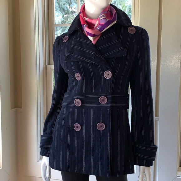 Marc Jacobs Womens Wool Peacoat Jacket 